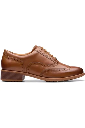 Clarks Buty, Kobieta, brązowy, 41 1/2 EU, Skóra, Klasyczne sznurowane buty Brogue