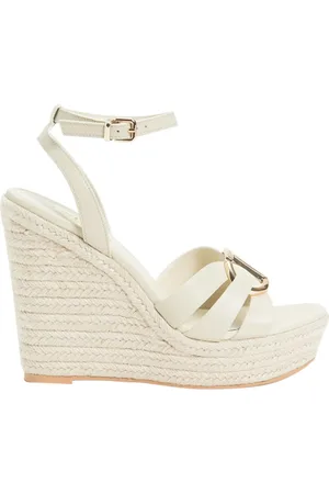 Twin-Set Buty, Kobieta, Biały, 37 EU, Białe Sandały Damskie Elegancki Styl