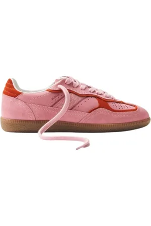 ALOHAS Buty, Kobieta, Różowy, 39 EU, Skóra, Różowe Skórzane Sneakersy Styl Retro