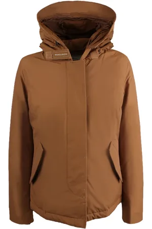 Woolrich Kurtki, Kobieta, brązowy, S, Bawełna, Kurtka z mieszanki bawełny