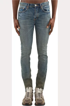 Purple Brand Jeansy, Mężczyzna, Niebieski, W31, Brązowe Dżinsy Skinny w Indigo