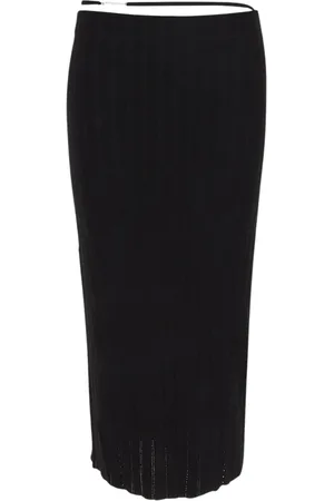 Jacquemus Spódnice, Kobieta, Czarny, XS, Spódnica Pralù z wiskozy