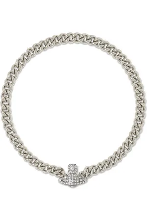 Vivienne Westwood Akcesoria, Kobieta, Szary, ONE SIZE, Graziella Small Choker Naszyjnik