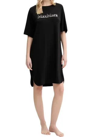 Max Mara Sukienki, Kobieta, Czarny, M, Czarna Sukienka Plażowa Luna