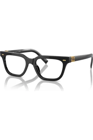 Miu Miu Akcesoria, unisex, Czarny, 51 MM, Oprawki do okularów