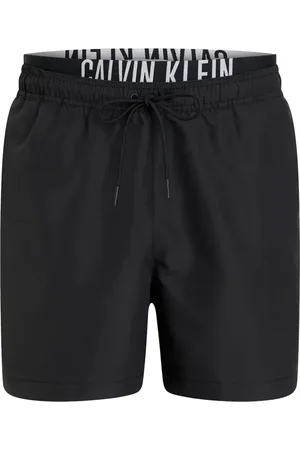 Calvin Klein Stroje kąpielowe, Mężczyzna, Czarny, S, Czarne krótkie spodenki morskie dla mężczyzn