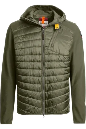 Parajumpers Kurtki, Mężczyzna, Zielony, XL, Zielona kurtka z mieszanki tkanin