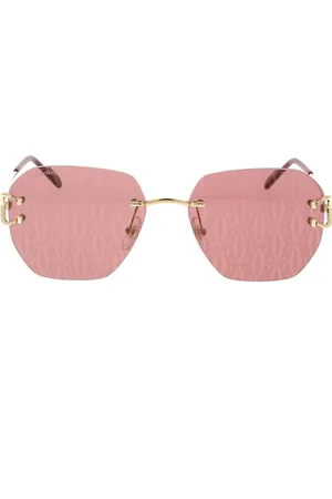 Cartier Akcesoria, unisex, Żółty, ONE SIZE, Stylowe okulary przeciwsłoneczne dla modnych osób