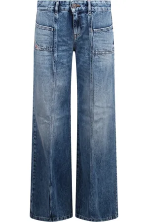 Diesel Jeansy, Kobieta, Niebieski, W28, Flare D-Akii Jeansy