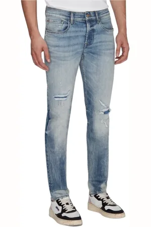 7 for all Mankind Jeansy, Mężczyzna, Niebieski, W33, Slimmy Tapered Stretch Tek Wave Jeansy
