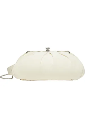 Max Mara Torebki, Kobieta, Biały, ONE SIZE, Bawełna, Pasticcino Bag Large Clutch