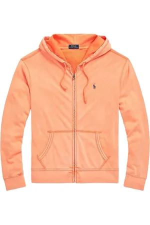 Ralph Lauren Bluzy, Mężczyzna, Pomarańczowy, M, Stylowe Bluzy i Swetry z Kapturem