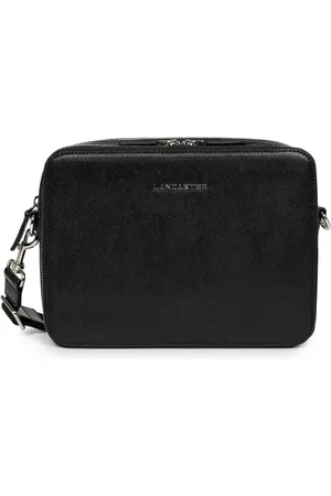 Lancaster Torebki, Mężczyzna, Czarny, ONE SIZE, Zamsz, Męska skórzana torba na ramię Delphino Lucas