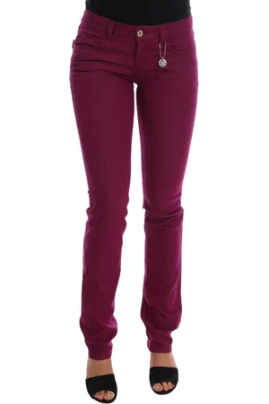 Costume National Jeansy, Kobieta, Fioletowy, W26, Skinny Jeansy