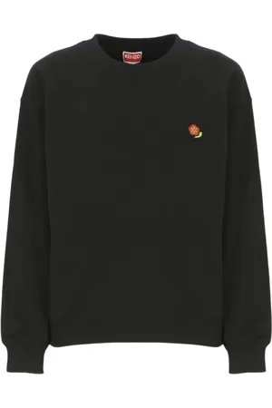 Kenzo Bluzy, Kobieta, Czarny, M, Bluza z haftowanym logo