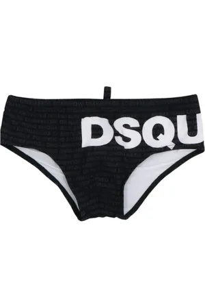 Dsquared2 Stroje kąpielowe, Mężczyzna, Czarny, S, Czarna Morska Odzież Brief Kąpielowa