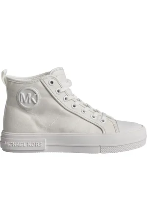 Michael Kors Buty, Kobieta, Biały, 35 EU, Bawełna, Wysokie trampki damskie z płótna
