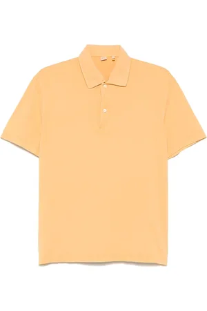 Aspesi Koszulki, Mężczyzna, Żółty, L, Klasyczny Polo Shirt