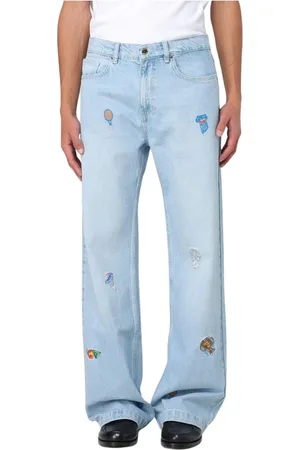 Casablanca Jeansy, Mężczyzna, Niebieski, W34, Zniszczone Jeansyy Dżinsowe dla Mężczyzn