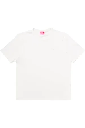 Diesel Koszulki, Mężczyzna, Biały, XL, Regulowany T-Shirt Bianca
