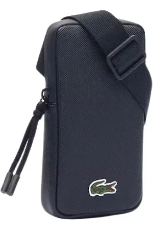 Lacoste Akcesoria, Kobieta, Czarny, ONE SIZE, Miejska tkaninowa obudowa na telefon z paskiem