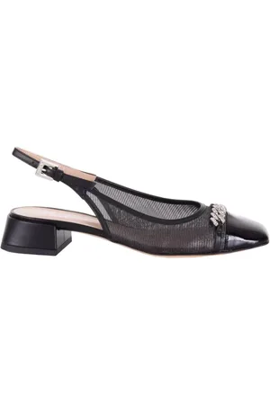 BALDININI Buty, Kobieta, Czarny, 36 EU, Czarne Sandały z Siateczką