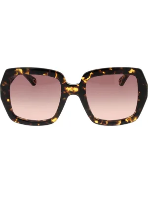 Chloé Akcesoria, unisex, brązowy, ONE SIZE, Stylowe okulary przeciwsłoneczne z unikalnym wzornictwem
