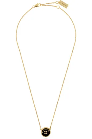Marc Jacobs Akcesoria, Kobieta, Żółty, ONE SIZE, Mosiężny Naszyjnik