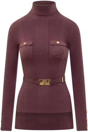 Elisabetta Franchi Swetry, Kobieta, Czerwony, L, Stylowe Swetry na każdą okazję
