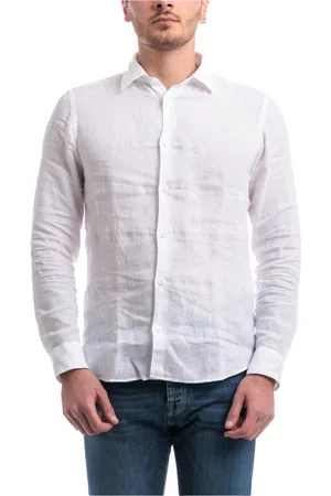 ALTEA Koszule, Mężczyzna, Biały, 3XL, Koszula lniana