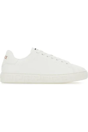 VERSACE Buty, Kobieta, Biały, 38 1/2 EU, Stylowe Sneakersy dla Modnego Wyglądu