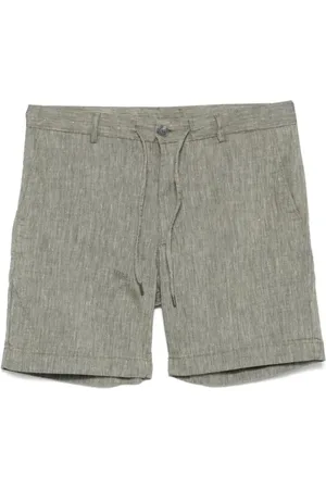 HUGO BOSS Szorty, Mężczyzna, Zielony, 3XL, Szorty lniane z kieszeniami bocznymi i tylnymi