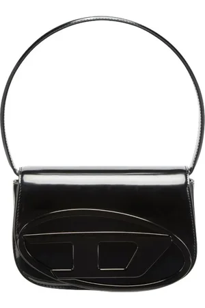 Diesel Torebki, Kobieta, Czarny, ONE SIZE, Czarna Torba z Logo