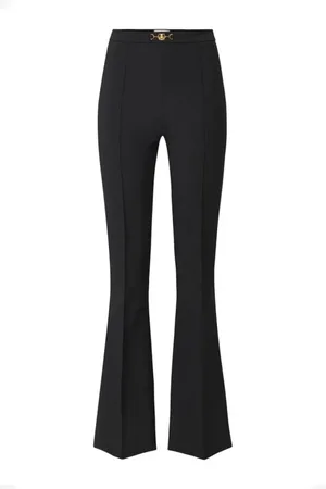 Elisabetta Franchi Spodnie, Kobieta, Czarny, L, Czarne Spodnie dla Kobiet Aw 24