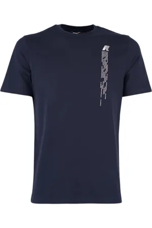 K-Way Koszulki, Mężczyzna, Niebieski, M, Granatowy T-shirt z krótkim rękawem Jersey