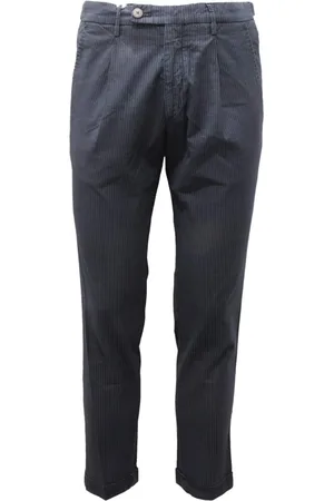 MICHAEL COAL Spodnie, Mężczyzna, Niebieski, W31, Spodnie Slim Fit Capri