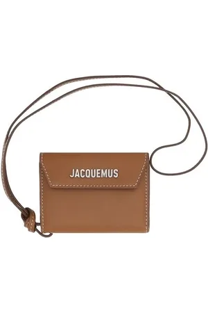 Jacquemus Akcesoria, Mężczyzna, brązowy, ONE SIZE, Elegancki portfel skórzany z klapką
