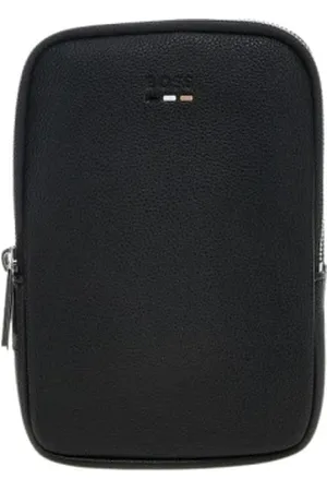 HUGO BOSS Torebki, Mężczyzna, Czarny, ONE SIZE, Czarny Jedwabny Kieszonkowy