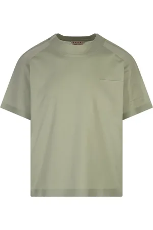Marni Koszulki, Mężczyzna, Zielony, L, Zielony T-shirt z kieszenią Trunkaroo