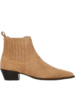 Twin-Set Buty, Kobieta, brązowy, 40 EU, Karmelowe Skórzane Botki