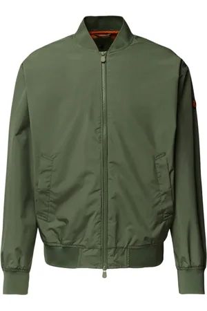 save the duck Kurtki, Mężczyzna, Zielony, M, Len, Nowoczesna Kurtka Bomber Olen