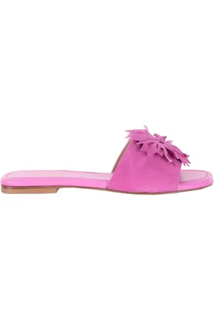BALDININI Buty, Kobieta, Różowy, 38 EU, Zamsz, Różowe Zamszowe Sandały wsuwane