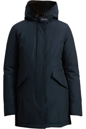 Woolrich Kurtki, Kobieta, Niebieski, L, Kurtka z arktycznym szopem praczem