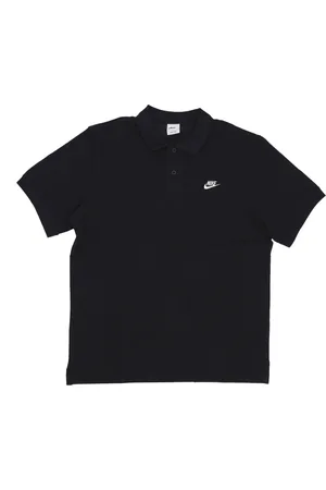 Nike Koszulki, Mężczyzna, Czarny, XL, Podstawowa Koszulka Polo Pique Czarna/Biała