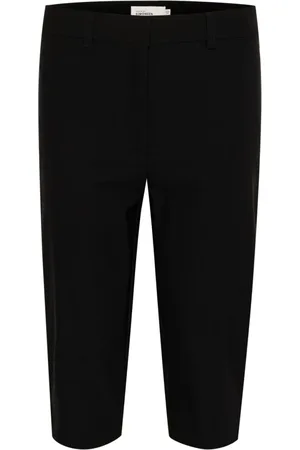 Karen by Simonsen Spodnie, Kobieta, Czarny, XL, Capri Pants Meteorite Slim-fit