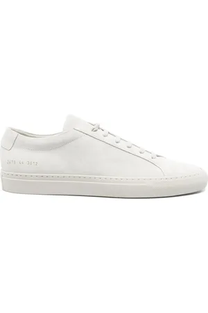 COMMON PROJECTS Buty, Mężczyzna, Szary, 40 EU, Szara Buty na Płaskiej Podeszwie z Sznurówkami