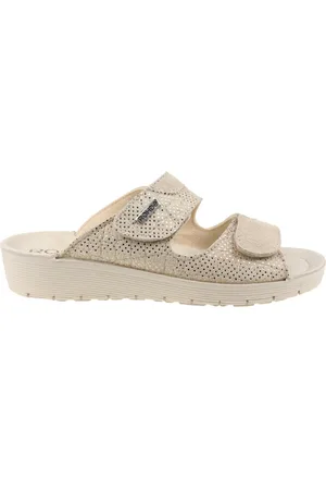 Rohde Buty, Kobieta, Beżowy, 36 EU, Zamsz, Elegancki Beżowy Sandał Damski