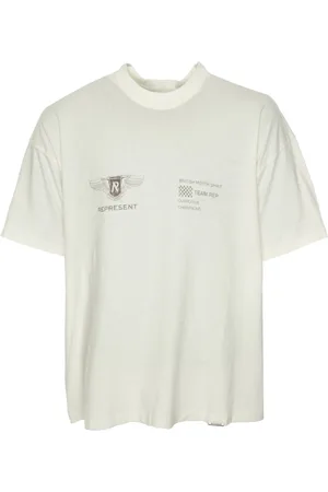 Represent Koszulki, Mężczyzna, Biały, M, T-shirt z nadrukiem zespołu Oversize