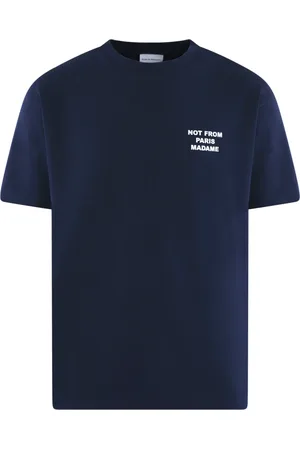 Drôle de Monsieur Koszulki, Mężczyzna, Niebieski, 2XL, Bawełna, T-shirt z nadrukiem