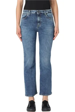 PT Torino Jeansy, Kobieta, Niebieski, W31, Denim, Nowoczesne Straight Leg Jeansy